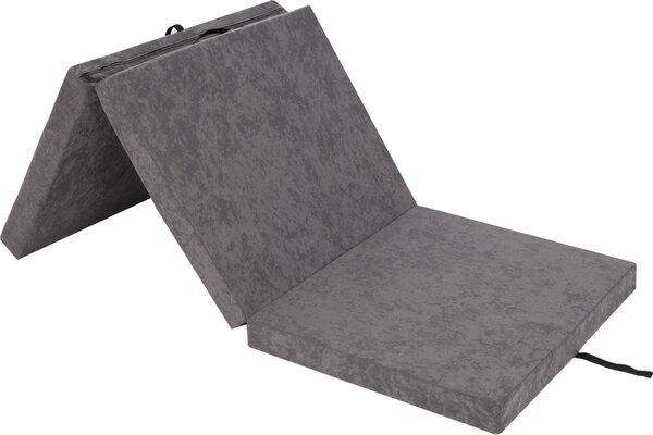 Materasso pieghevole "BEN" - 195×80×8 cm - pieghevole, rivestimento lavabile, tessuto Aloba, come letto per gli ospiti, tappetino da allenamento o pouf | PillowPrim
