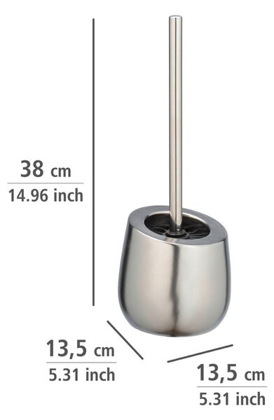 Scopino WC color argento opaco in ceramica Badi – Wenko