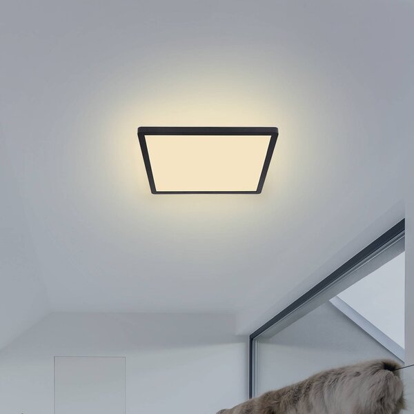 Globo Plafoniera a LED Sapana, dimmerabile, Nero, Soggiorno / Sala da pranzo, Plastica, Moderno, Plafoniera LED