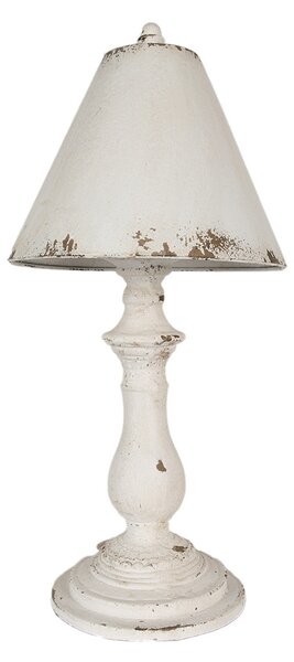 Lampada da tavolo Clayre & Eef Ø 26x55 cm Ferro bianco