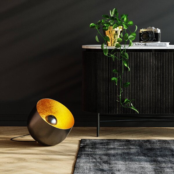 KARE Lampada da terra di design Apollon, Nero, Soggiorno / Sala da pranzo, Metallo, Design, Lampada da terra