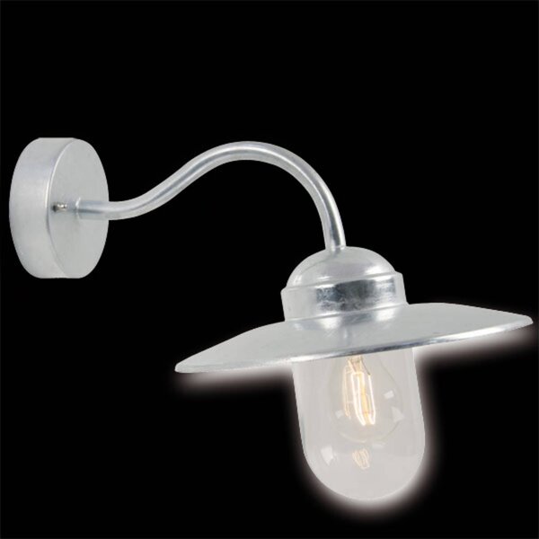 Nordlux Applique da esterni LUXEMBOURG, Alluminio / Grigio / Zincato, Metallo, Applique da esterni