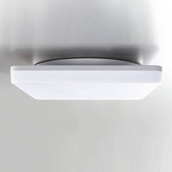 Heitronic Plafoniera LED Pronto, angolare, 33 x cm Pronto, Bianco / Opale, Plastica, Moderno, Plafoniere LED