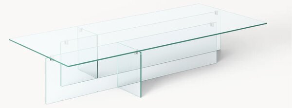 Tavolino da salotto grande in vetro Anouk, larg. 160 cm