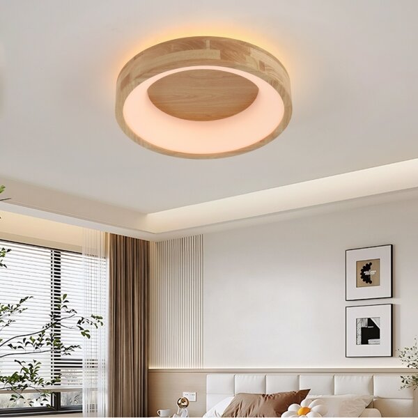 Brilagi-LED Plafoniera FALCON WOOD LED/30W/230V 3000/4000/6000K 45 cm legno