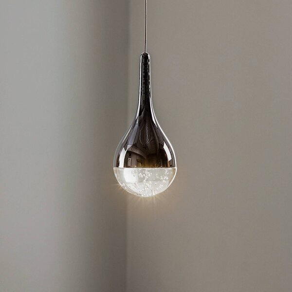 Schuller Valencia Lampada LED a sospensione Elie 1 luce, Cromo / Argento, Soggiorno / Sala da pranzo, Metallo, Moderno