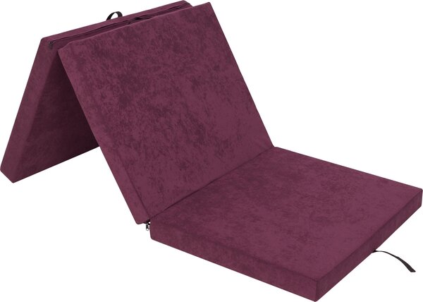 Materasso pieghevole "BEN" - 195×80×8 cm - pieghevole, rivestimento lavabile, tessuto Aloba, come letto per gli ospiti, tappetino da allenamento o pouf | PillowPrim