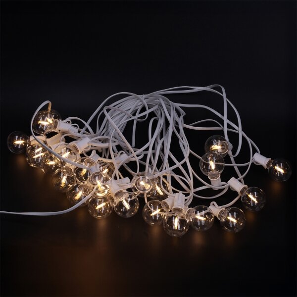 Brilagi - Catena decorativa LED da esterno GIRLANDA 25xE12 20m bianco IP44 bianco caldo