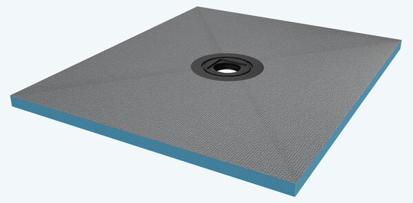 Doporro Piatto Doccia Pronto da Piastrellare in Estruso Rigida Polistirene Tagliabile per Bagno Dimensione 100x120x4 cm