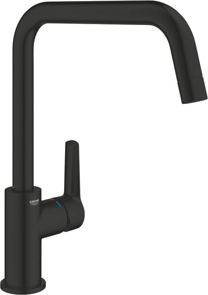 Miscelatore da cucina Grohe QuickFix Start, angolato, nero opaco