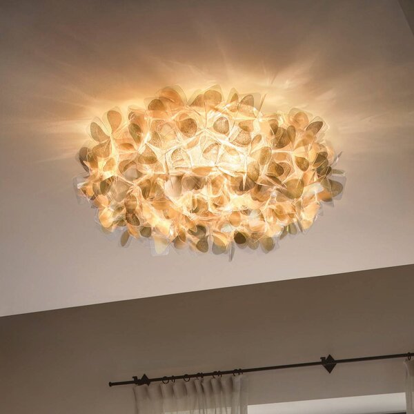 Slamp Applique da parete di design Clizia Mama Non Mama, dimmerabile, Ottone / Oro, Soggiorno / Sala da pranzo, Plastica, Design, Applique