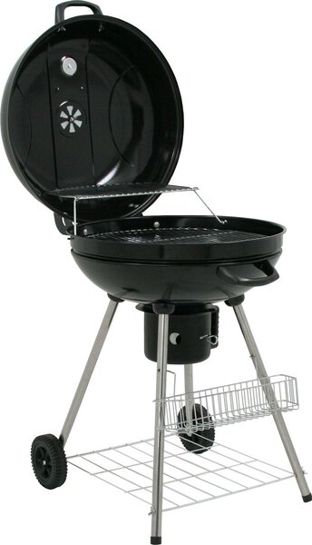 BBQ-Toro Barbecue sferico Birch 57 cm, barbecue a carbonella, carrello barbecue, barbecue rotondo a carbonella