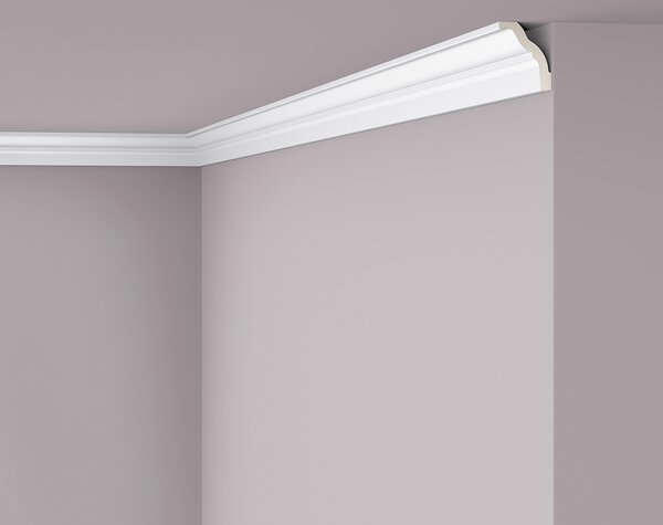 Modanatura del soffitto NMC Z18 ARSTYL Noel Marquet Battiscopa decorativo Battiscopa decorativo moderno bianco 2 m