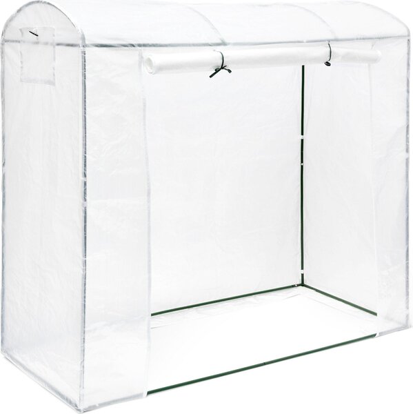 Serra per pomodori Relaxdays TAMARA XL, tetto arrotondato, grande, resistente ai raggi UV, serra da semina, serra per pomodori 170x200x82 cm, trasparente