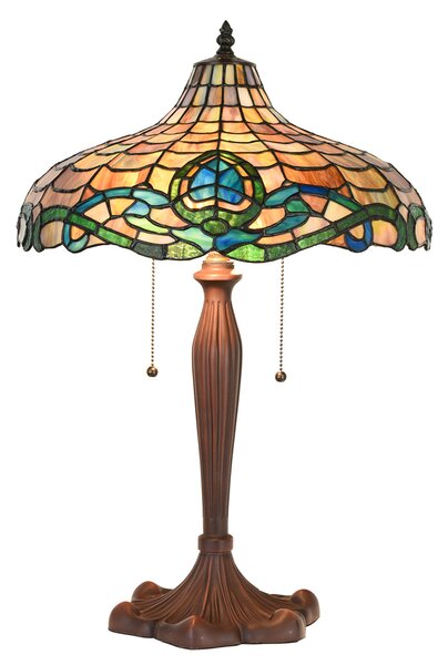 Lampada da tavolo Tiffany Clayre & Eef Ø 41x60 cm Vetro verde porpora