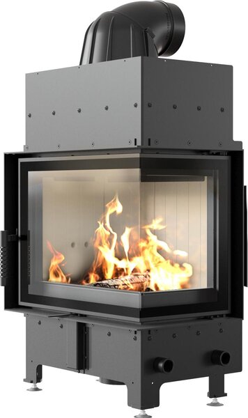 Inserto camino in acciaio KRATKI FLOKI S destra 8 kW Ø 160