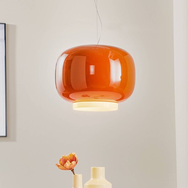 Foscarini Lampada a sospensione Chouchin 1, dimmerabile, Giallo / Arancione, Cucina, Vetro, Design, Lampada a sospensione