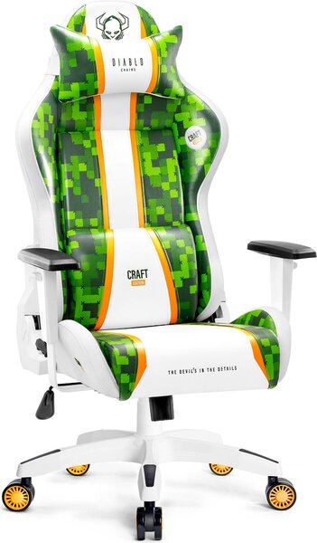 Diablo X-One 2.0 Gaming Chair Sedia da ufficio Braccioli regolabili Design ergonomico Cuscino collo/glutei King Size Craft