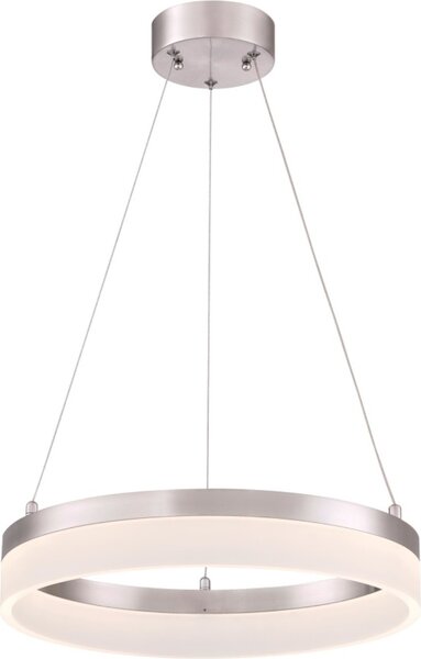 Lampada a sospensione LED dimmerabile Lucy nickel / vetro acrilico
