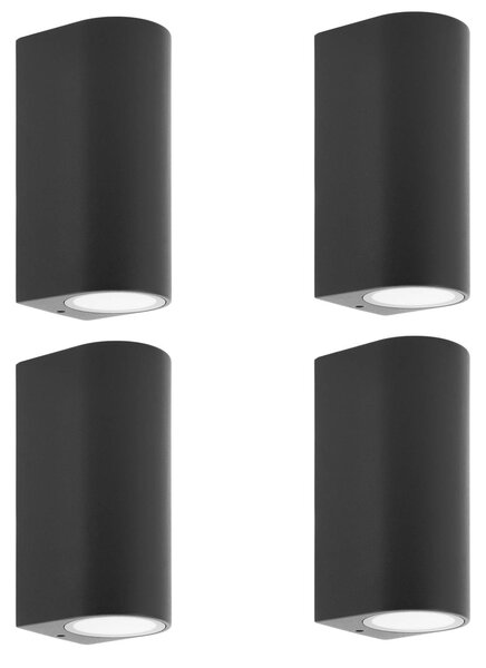 Applique da esterni Tetje PRIOS, dimmerabile, Nero, Alluminio, Moderno, Applique da esterni