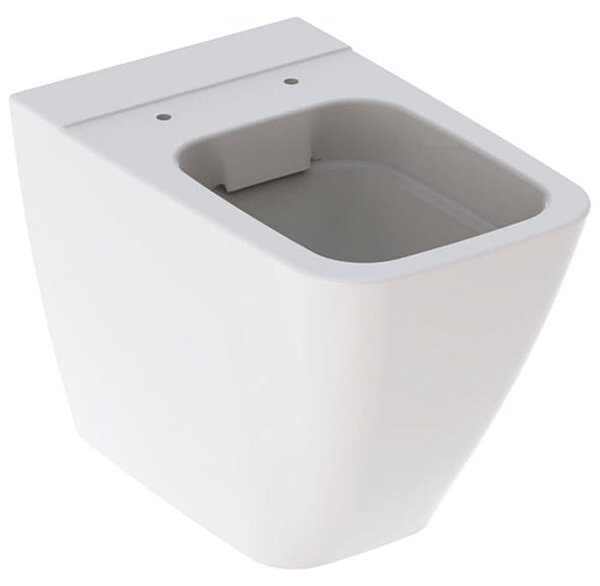 Geberit iCon Square WC au sol, chasse deau basse, fixation murale, 6l, sans rebord, forme fermée, 211910600, 211910600
