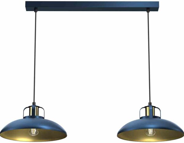 Milagro FELIX lampadario a sospensione MLP7715 blu navy / oro