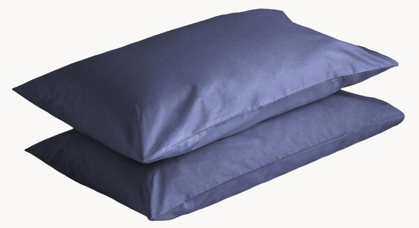 Set di 2 federe in percalle di cotone Blueberry