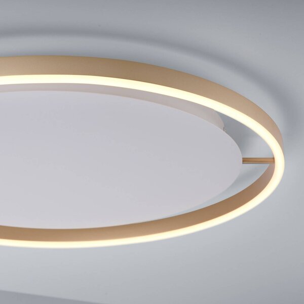 JUST LIGHT. GmbH Plafoniera a LED Ritus, dimmerabile, Bronzo / Ottone antico, Soggiorno / Sala da pranzo, Alluminio, Moderno, Plafoniera LED