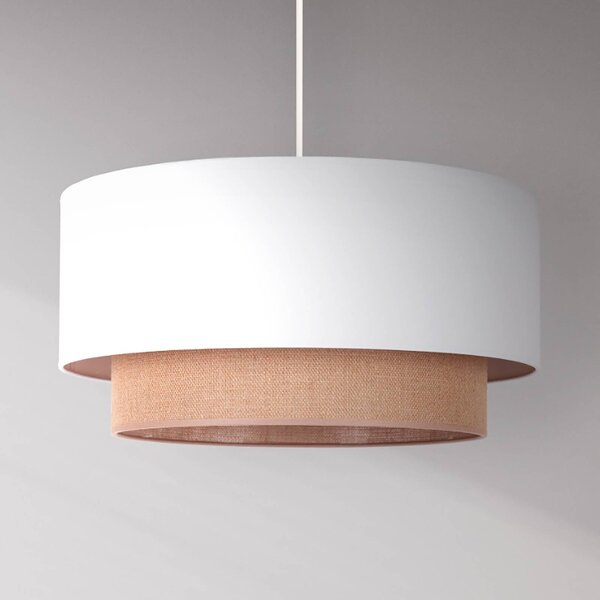 Lampada a sospensione Boho Duolla, dimmerabile, Bianco / Opale, Camera da letto, Metallo, Lampada a sospensione