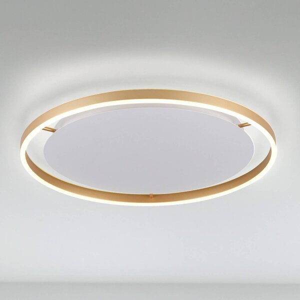 JUST LIGHT. GmbH Plafoniera a LED Ritus, dimmerabile, Bronzo / Ottone antico, Soggiorno / Sala da pranzo, Alluminio, Moderno, Plafoniera LED
