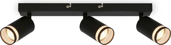 Faretto da soffitto Lampada da soffitto Lampada da camera da letto orientabile a 3 luci GU10