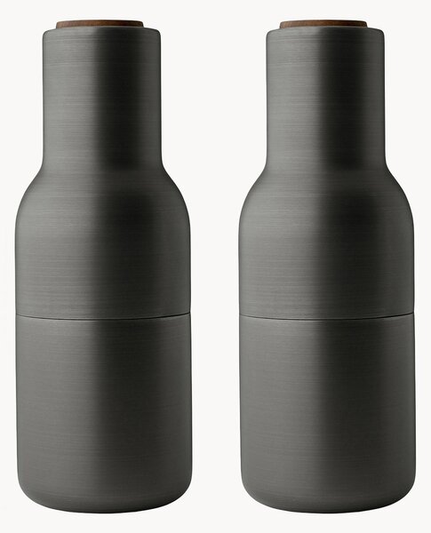 Set macina sale e pepe con coperchio in legno di noce Bottle Grinder, set da 2