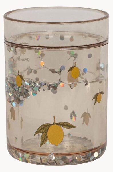 Set di 2 bicchieri con glitter Lemon