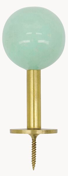 Set di 2 ganci da parete in metallo fatti a mano Ball