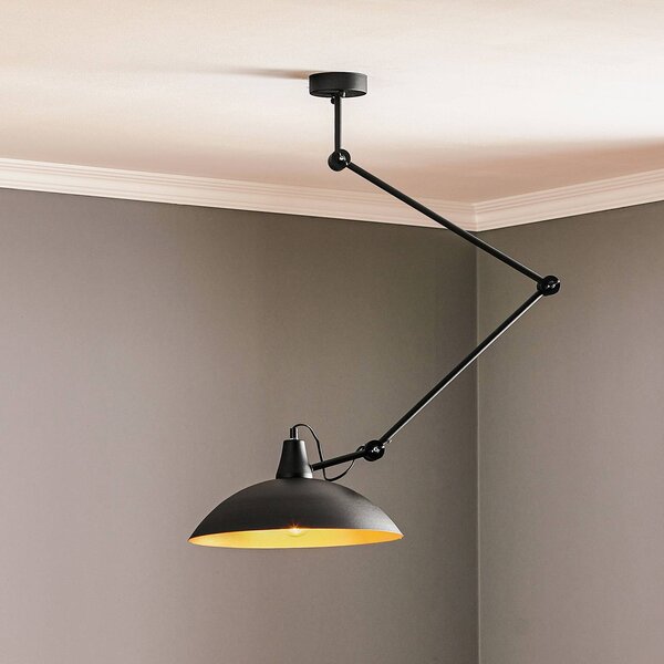 Plafoniera soffitto 808 ALDEX, dimmerabile, Nero, Soggiorno / Sala da pranzo, Metallo, Moderno, Plafoniera