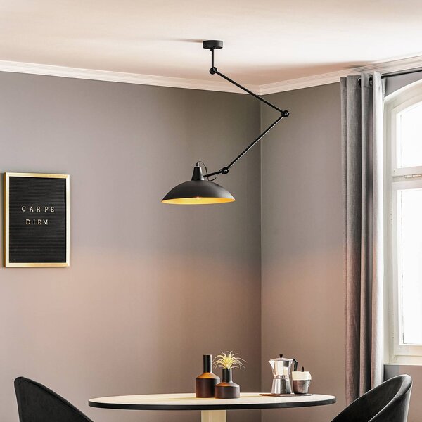 Plafoniera soffitto 808 ALDEX, dimmerabile, Nero, Soggiorno / Sala da pranzo, Metallo, Moderno, Plafoniera