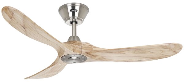 ECO GENUINO Ventilatore da soffitto cromato/legno chiaro 122 cm CasaFan, Eco Genuino, Legno, Soggiorno, Legno, Moderno