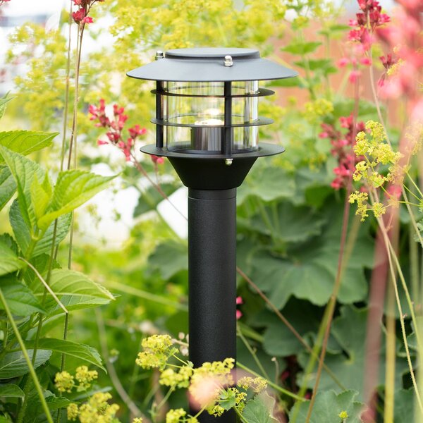 Markslöjd Garden 24 LED lampione a Palo, altezza 45 cm, 3 W Pole, dimmerabile, Nero, Metallo, Moderno