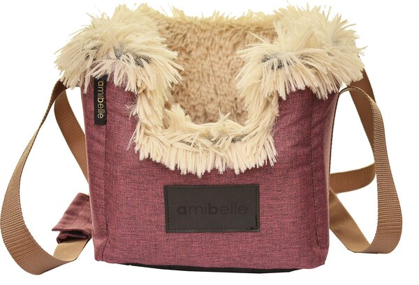 Sedile del cane Console centrale Sedili dell'auto Bracciolo dell'auto Cestino dell'auto Sedile dell'auto Locky Vino rosso