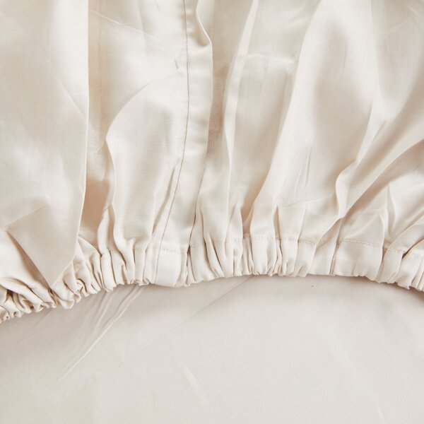 Completo Copripiumino In Raso Di Cotone Abstract Flower Matrimoniale - 255X255 175X205 + 2 Federe 50X80 Mirabello Floreale Tortora Caleffi