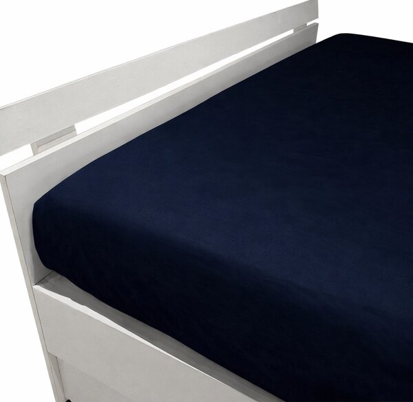 Lenzuolo Inferiore In Raso Di Cotone Precious Sateen 175X205+30 Mirabello Brera Tinta Unita Notte Caleffi