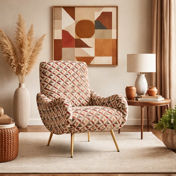 Poltrona Miss Tessuto e Velluto Premium - Design Iconico
