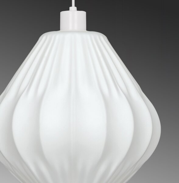 Lampadario con cavo CARSON 1xE27/40W/230V bianco