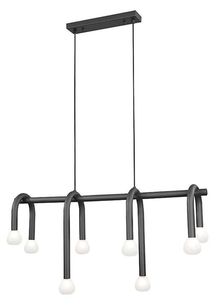 Lampadario a cavo DELORI 8xG9/28W/230V nero