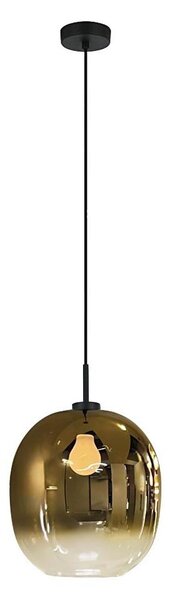 Lampadario con cavo MIRROR 1xE27/14W/230V fumé dorato