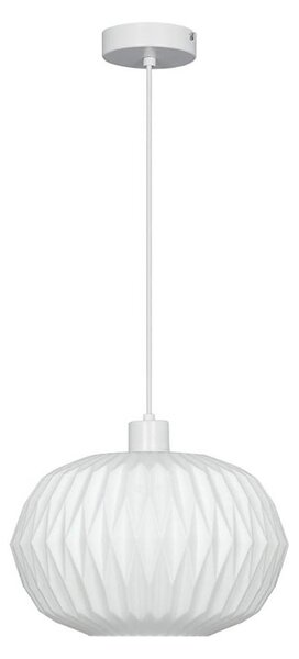 Lampada a sospensione su cavo CARSON 1xE27/40W/230V bianca