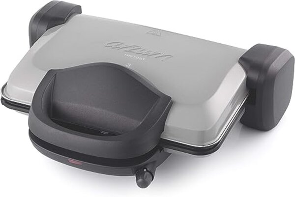 Arzum Mistost 1800 watt grill e sandwich maker, spazio per 4 fette di pane tostato Nero