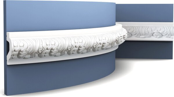 Orac Decor P3020F Luxxus Modanatura flessibile per pareti Modanatura decorativa Modanatura a fregio Decorazione a stucco Profilo dettagliato a rilievo vivo | 2 metri