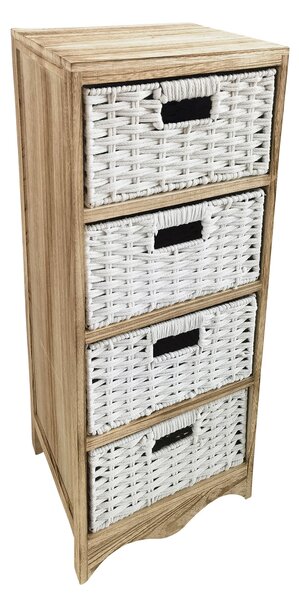 CRONO - mobiletto in legno con 4 cassetti