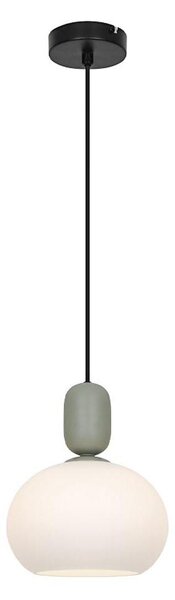 Lampada a sospensione su cavo VALISIA 1xE27/40W/230V nero/oliva